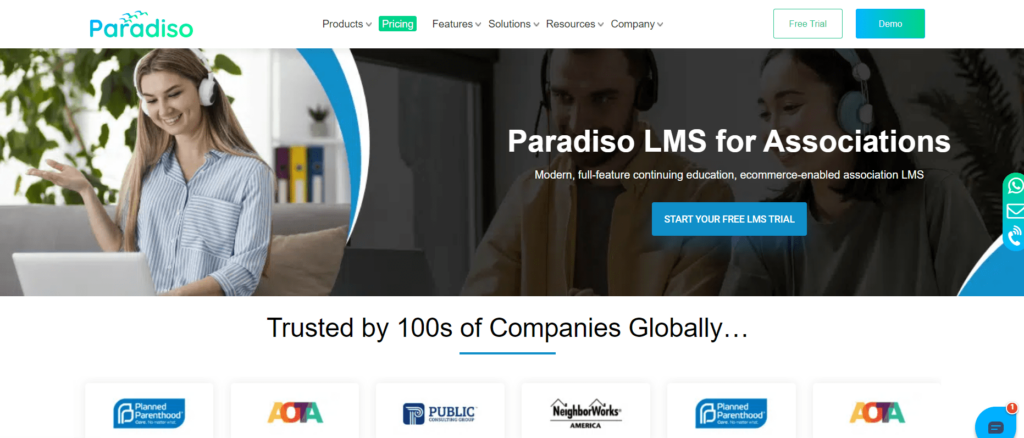 Paradiso association LMS